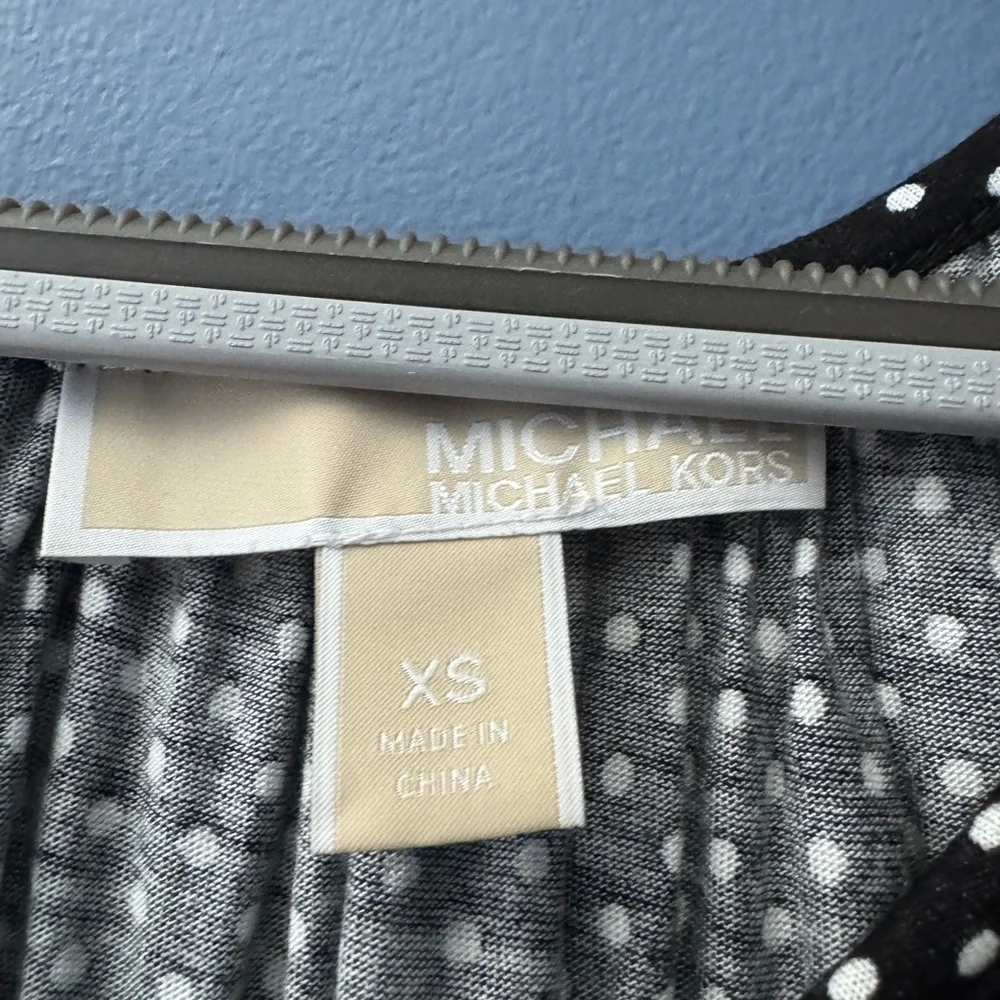 Michael Kors Black and White Polka Dot Blouse